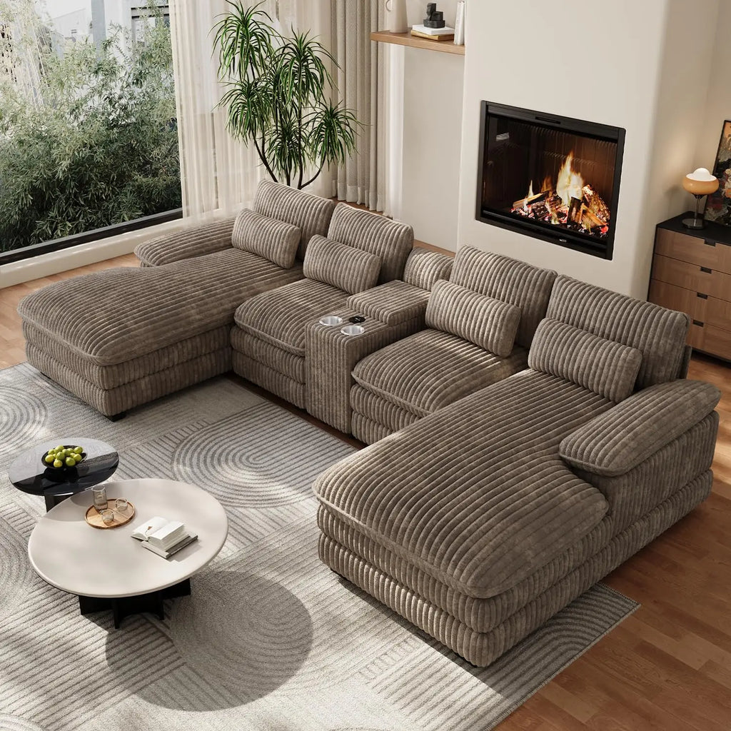 U Shaped Modular Sectional Sofa