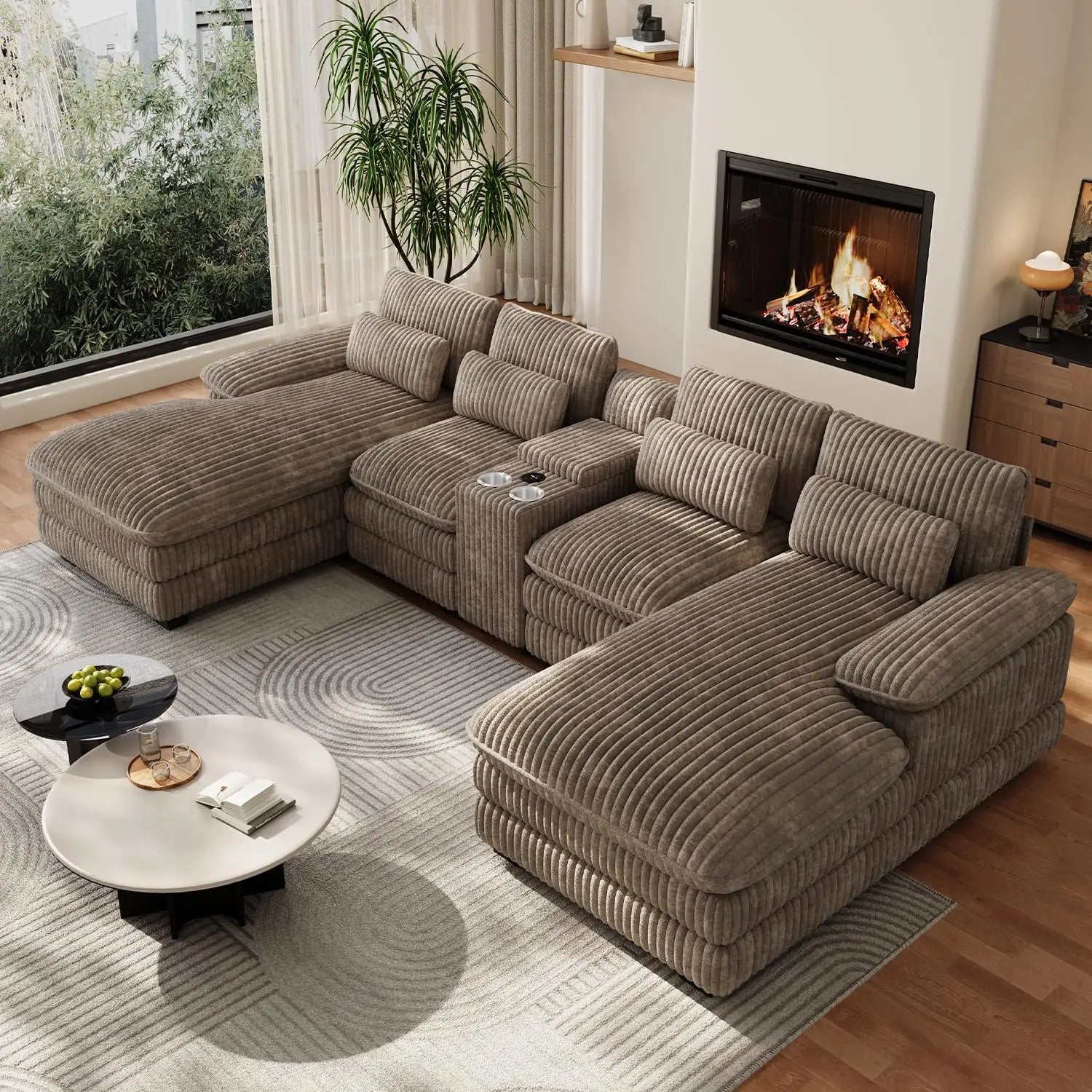 U Shaped Modular Sectional Sofa