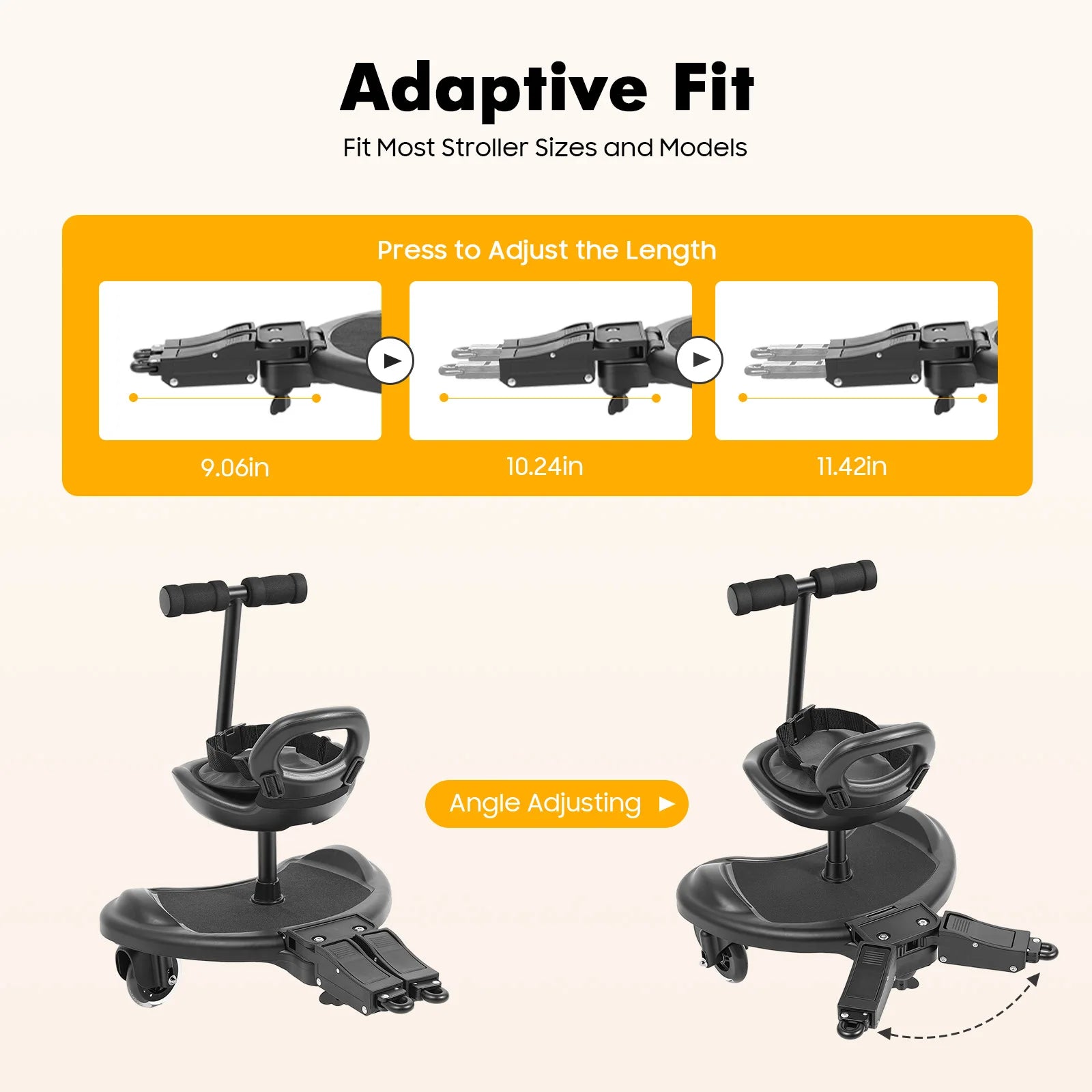 Universal Stroller Seat| Extra Stroller Board w/ Seat| Pushchair Kids
