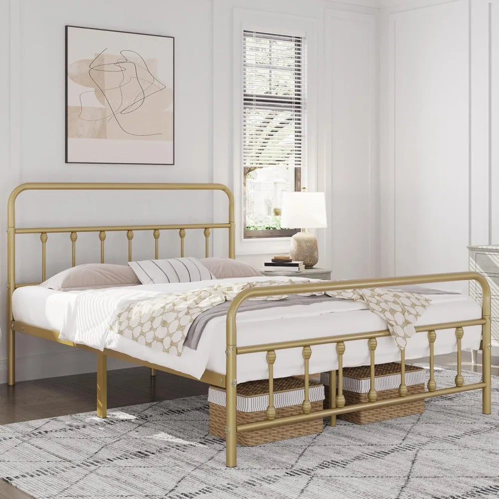 Classic Metal Platform Bed Frame