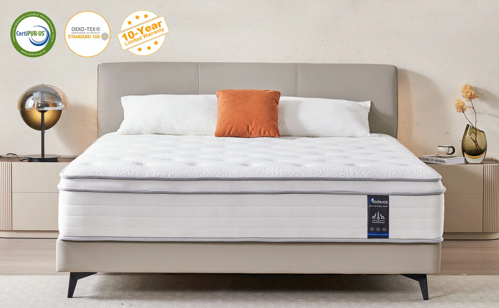 Queen\King Full Size Mattress,12 Inch Hybrid Mattress in a Box with Pocket Spring