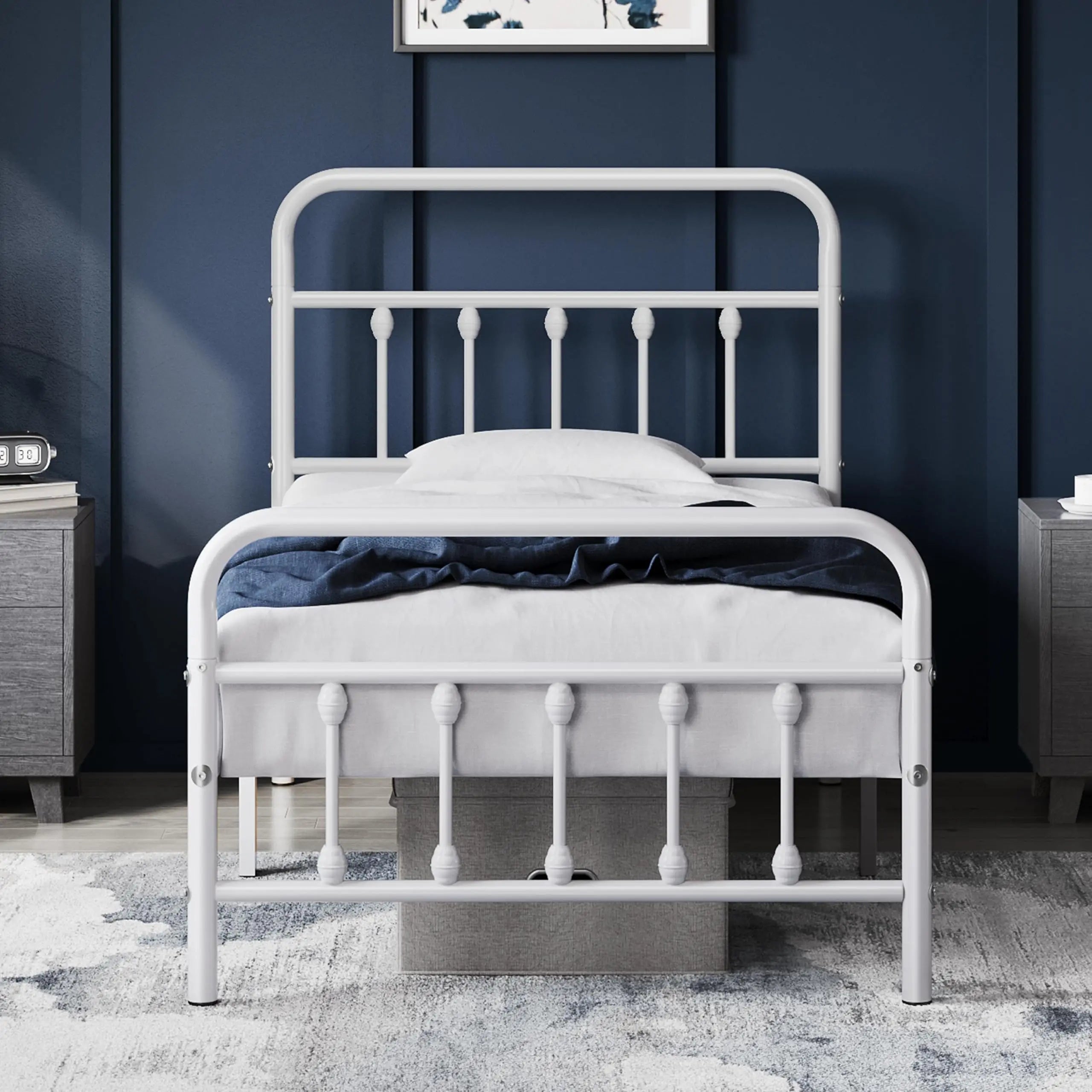 Classic Metal Platform Bed Frame