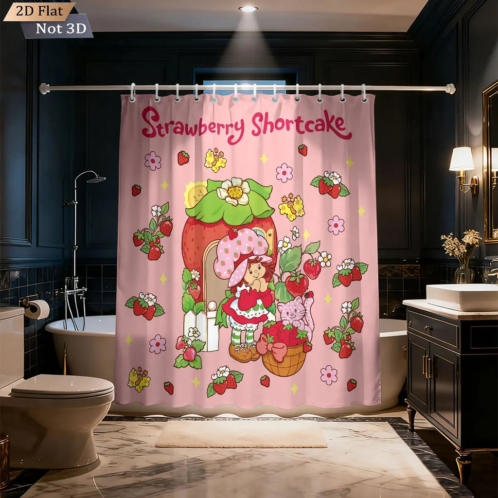 strawberry shortcake Shower Curtain