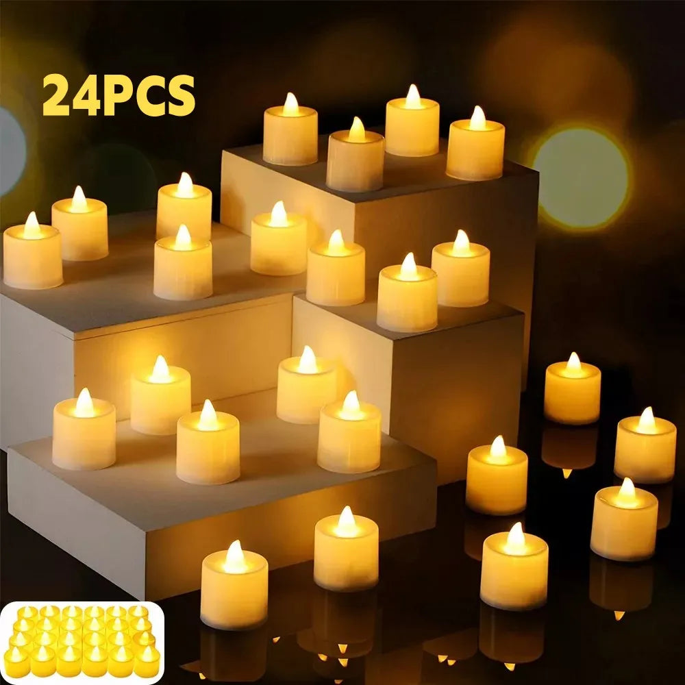 24Pcs LED Candles Flameless Candle Battery Operated