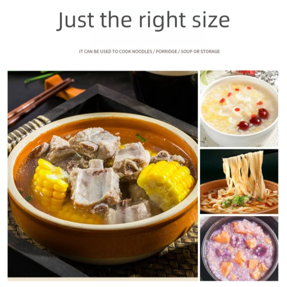 Heat Resistant Big Chubby Stew Soup Pot