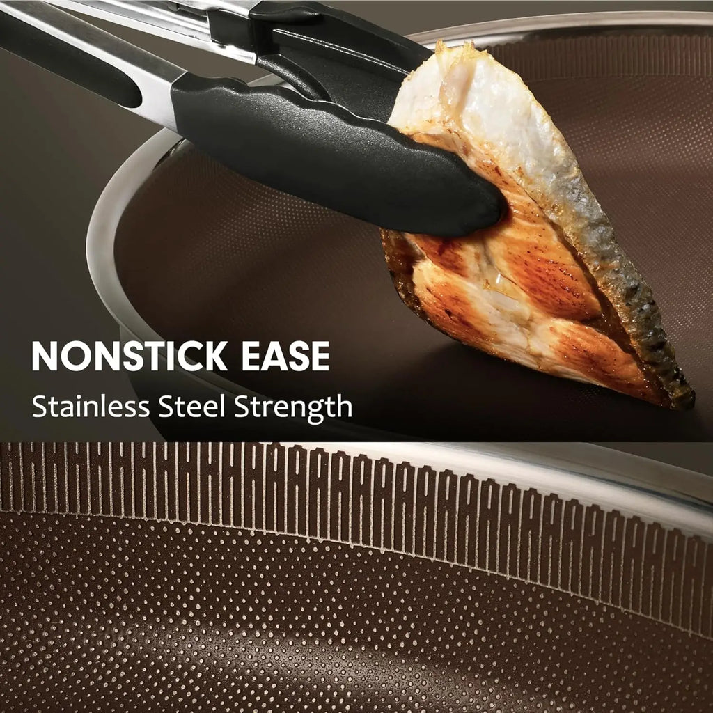 22pcs Stainless Steel Hybrid Nonstick cookware Set