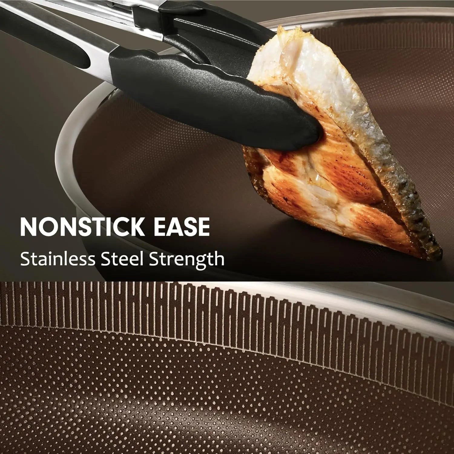 22pcs Stainless Steel Hybrid Nonstick cookware Set