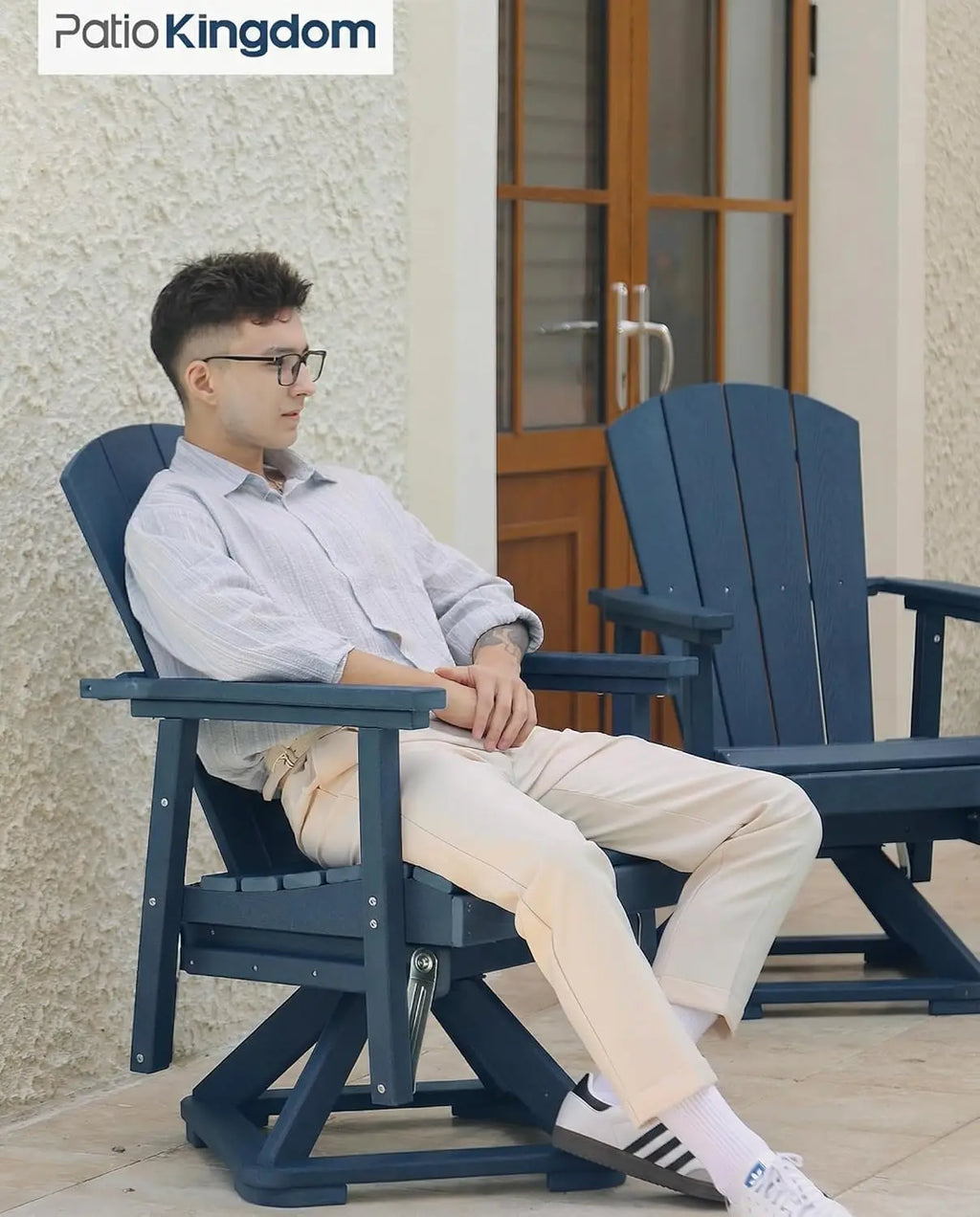 Outdoor wooden weather Resistant Rocking Chair