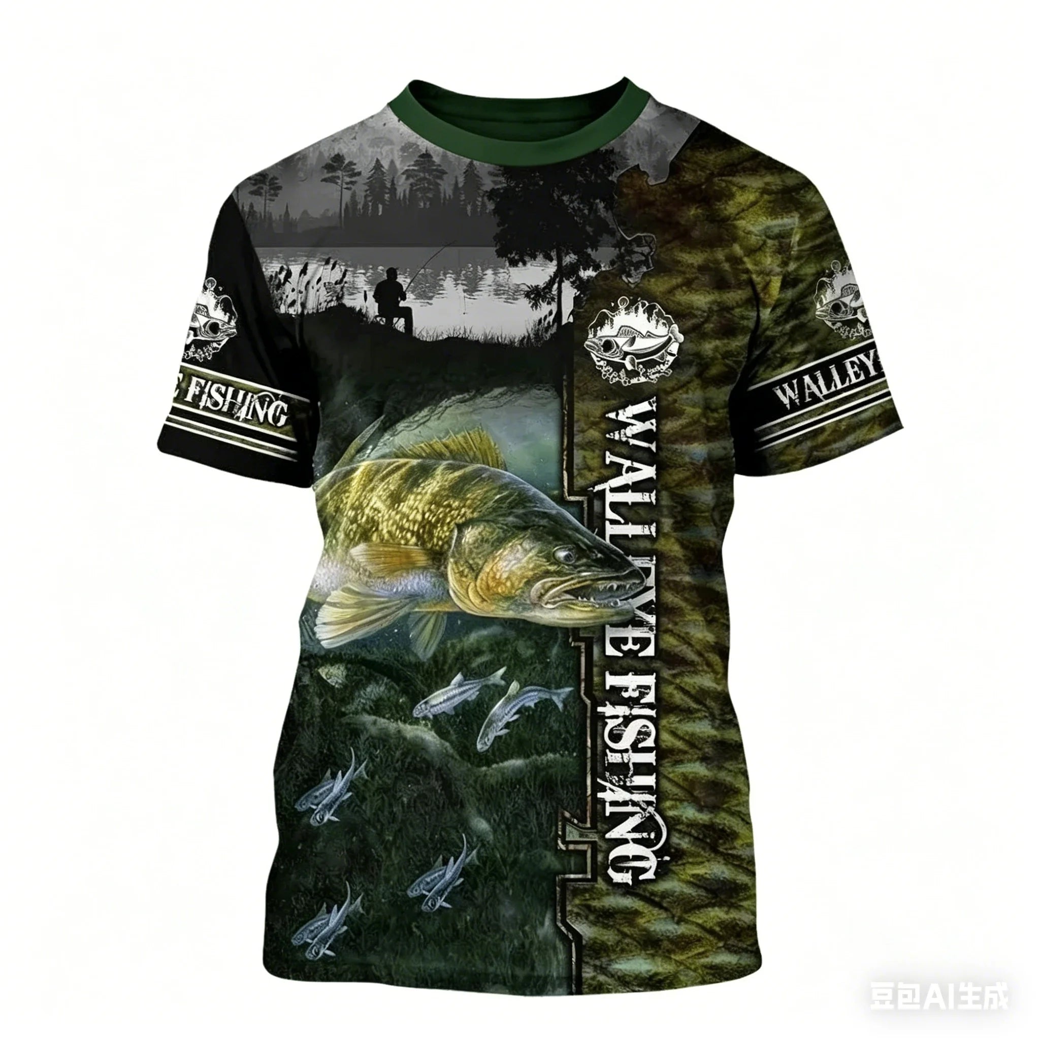 Mens Short Sleeve fishing t-shirt