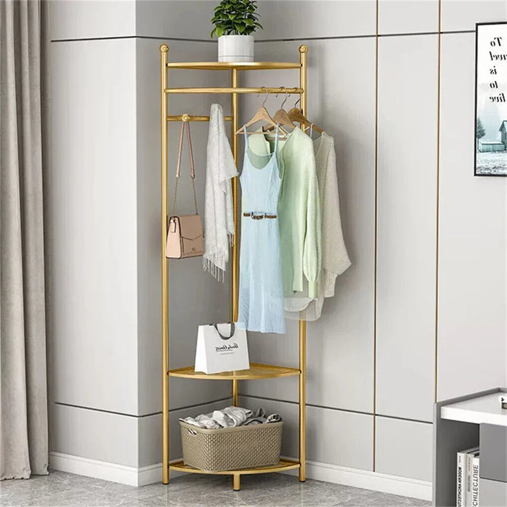 Coat Rack with Shelves