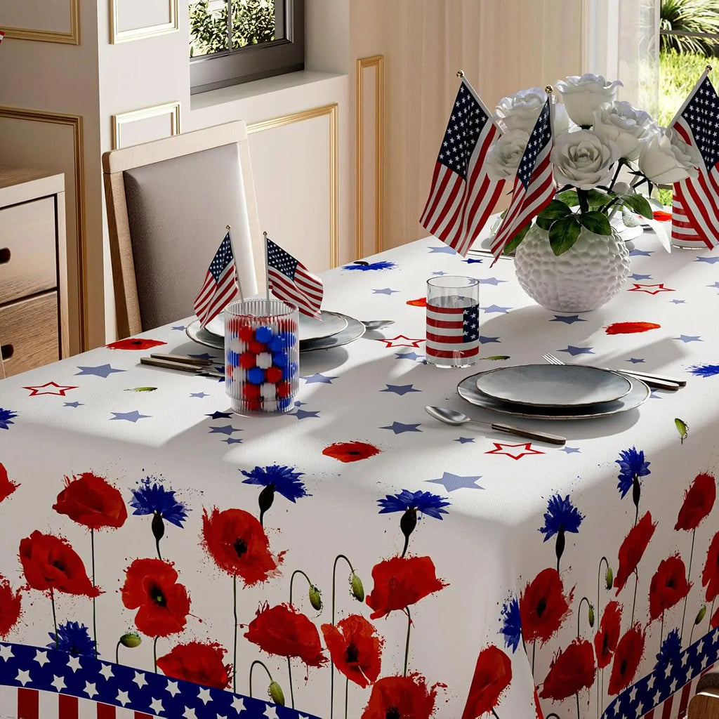 Patriotic 4th July Tablecloth