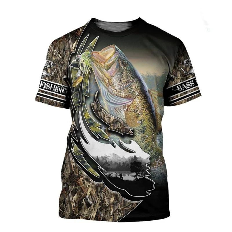 Fishing Themed Outdoor T-shirt