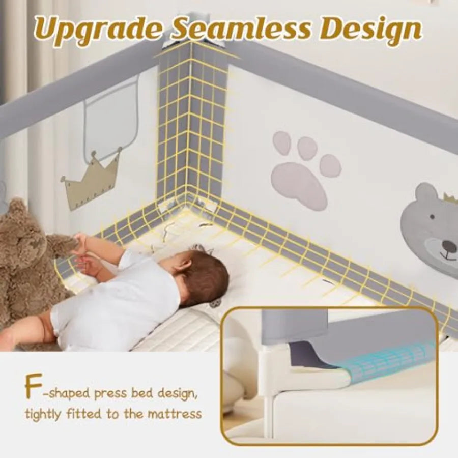Height Adjustable Toddlers Safety beds