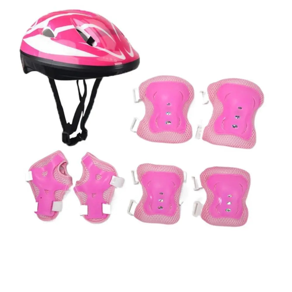 Girls from age 4-12 Helmet with Protective Gear