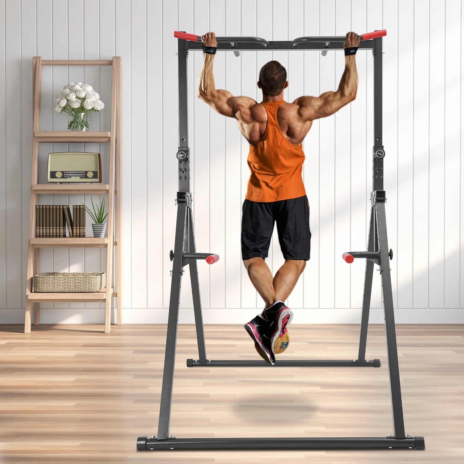 Foldable Power Tower Dip Station