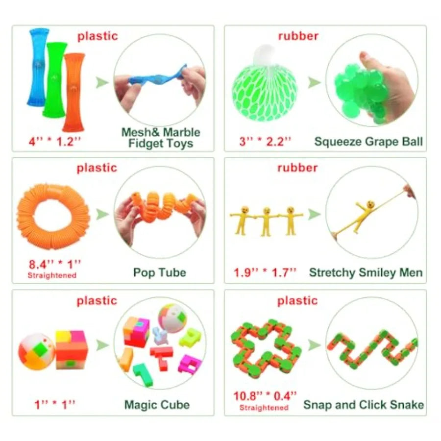 Fidget Toy Set, 35 Pcs