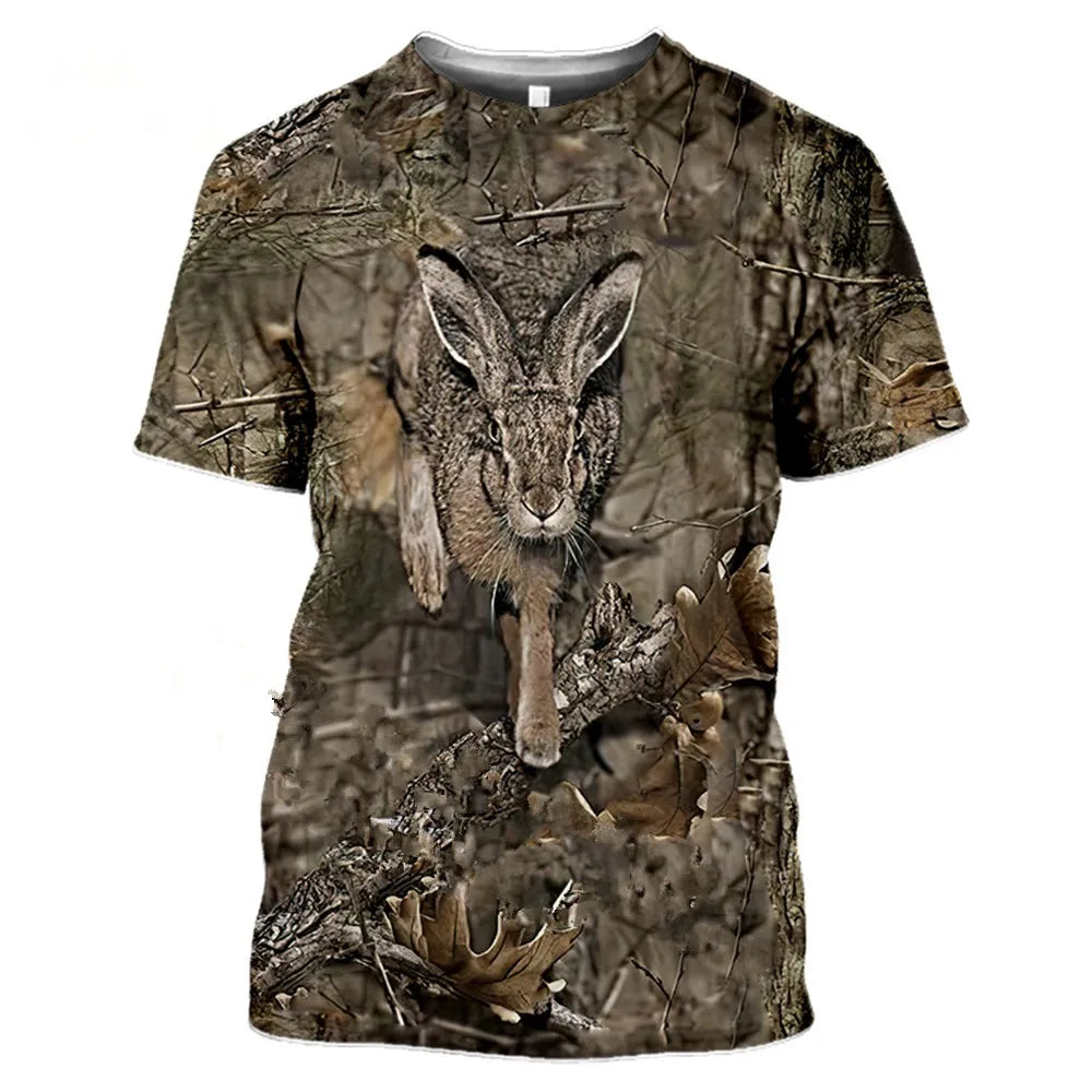 Camouflage hunting animals  T-shirt