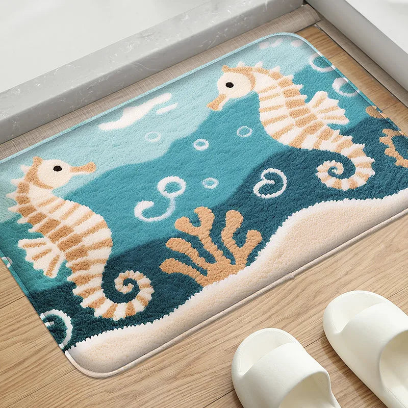 Beach and Seaside Shower Floor Mat