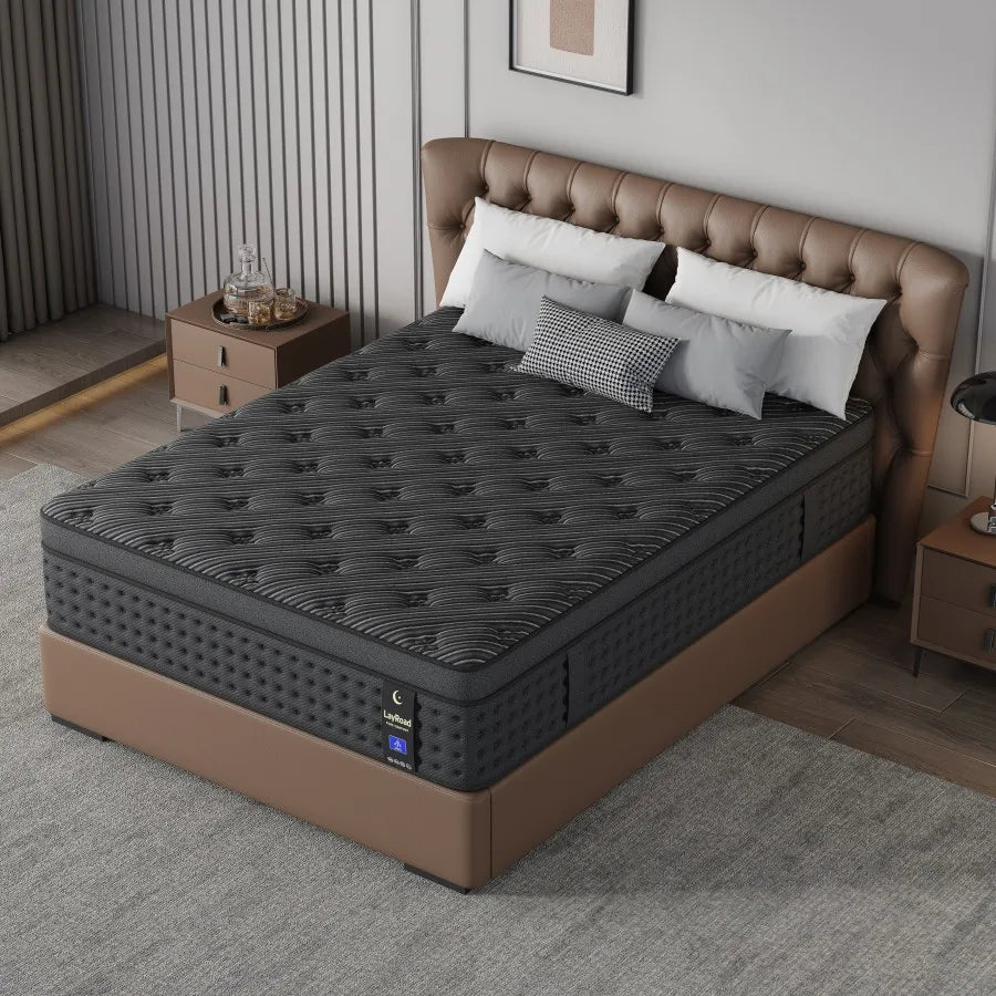 12/14Inch Memory Foam Spring Mattress Single/Double/Queen/King Sizes Boxed Mattress