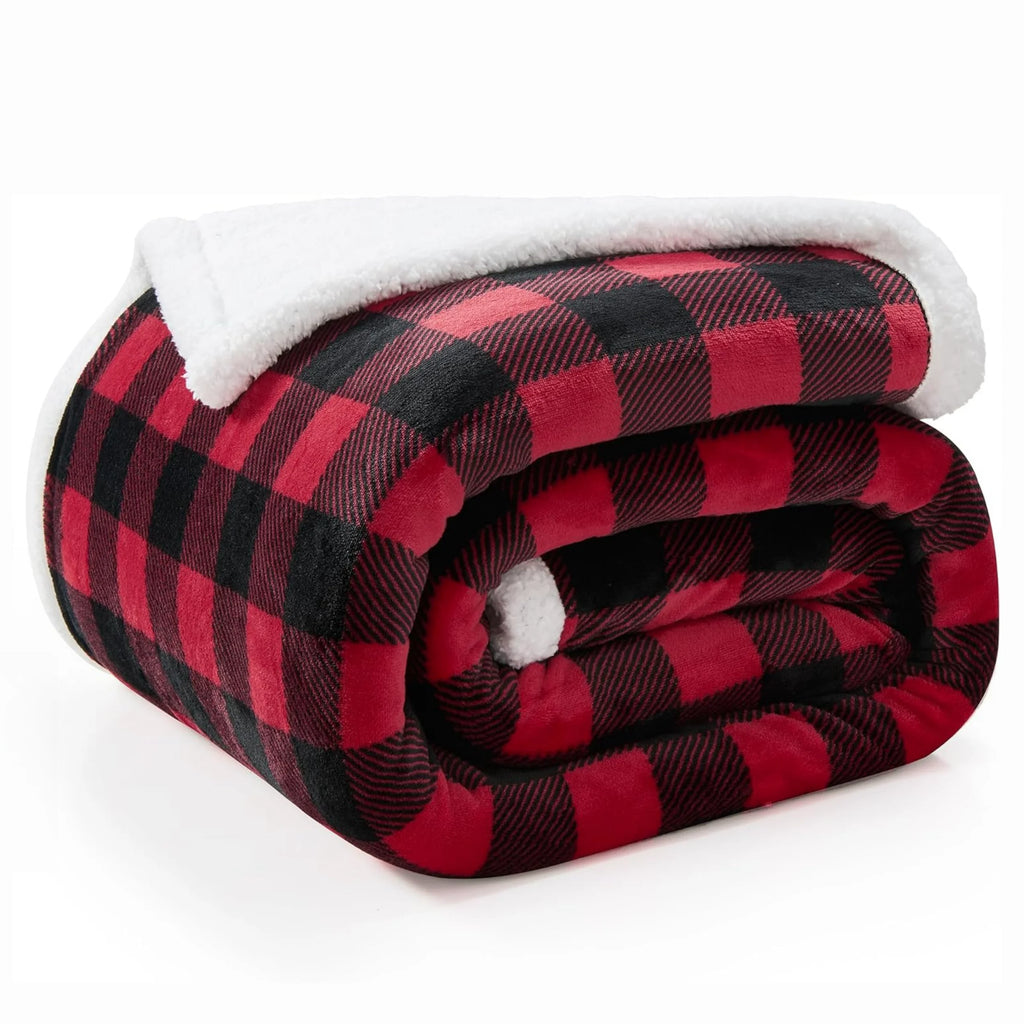 Reversible Luxury Plaid Throw Blank