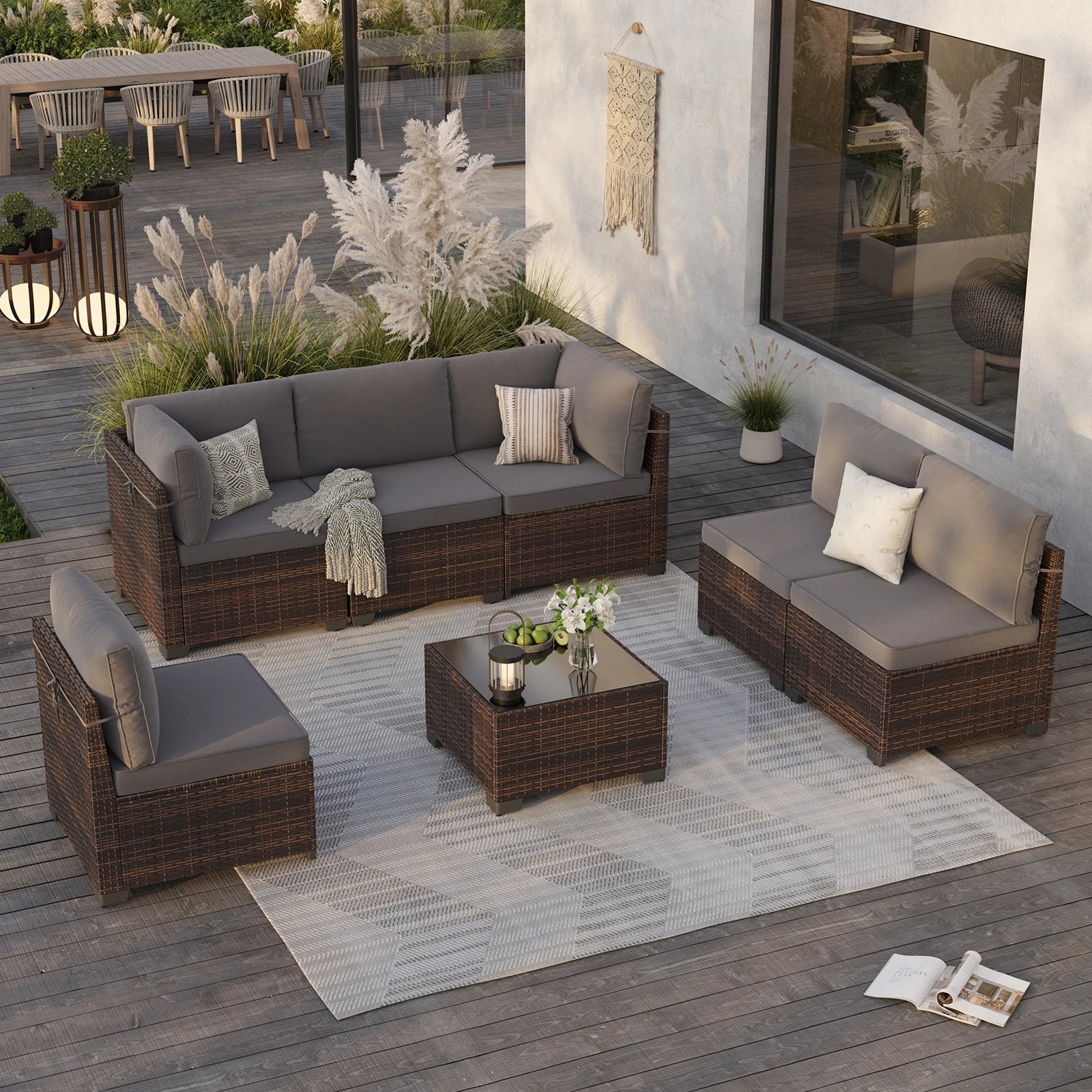 7 Piece Outdoor Patio Furniture Set