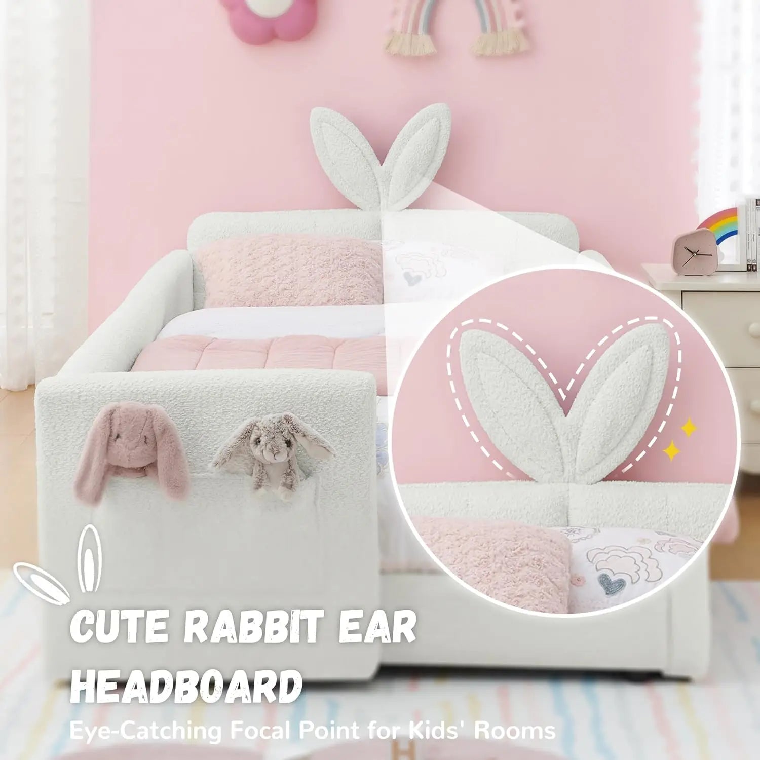 Rabbit Ear Headboard kids' bed