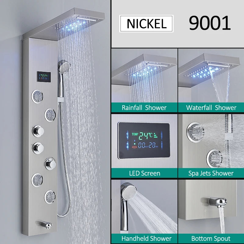 LED Shower Panel Tower System