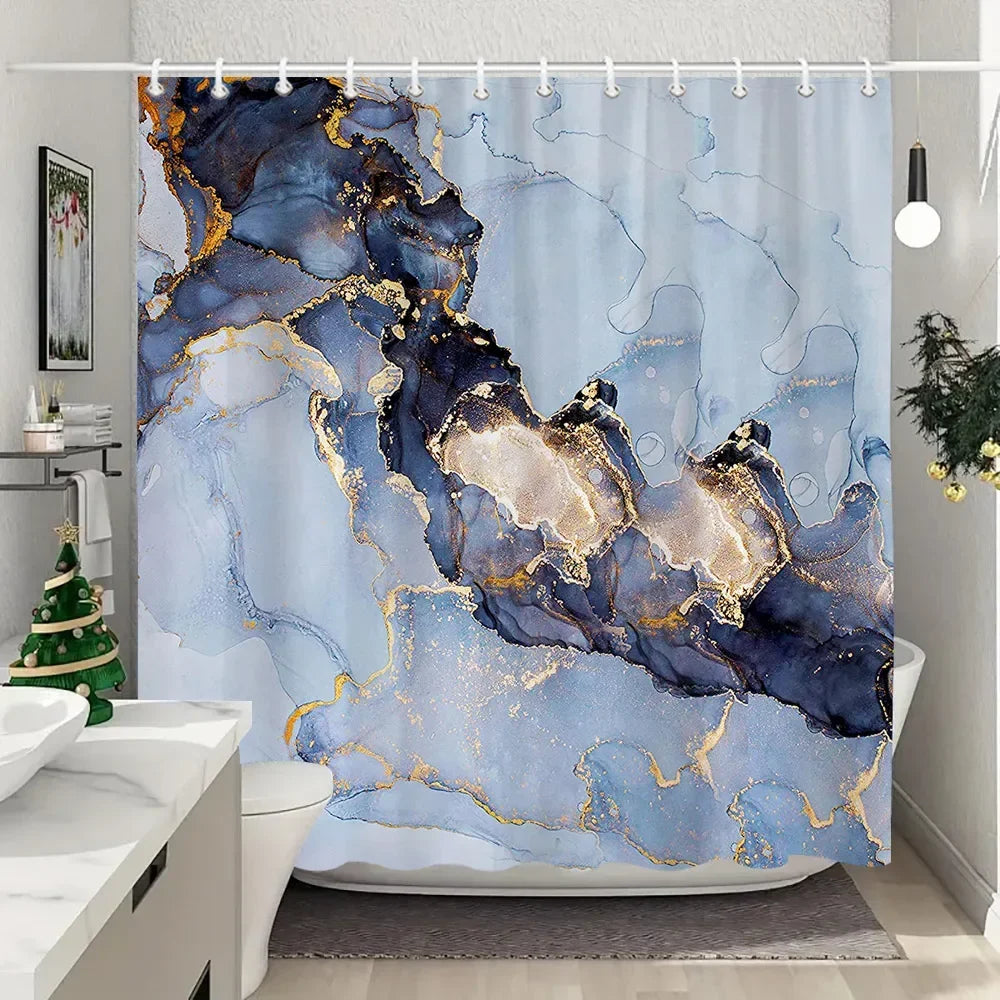 Fabric Washable Shower Curtain