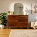 Stylish Mid-Century Modern 6-Drawer Dresser