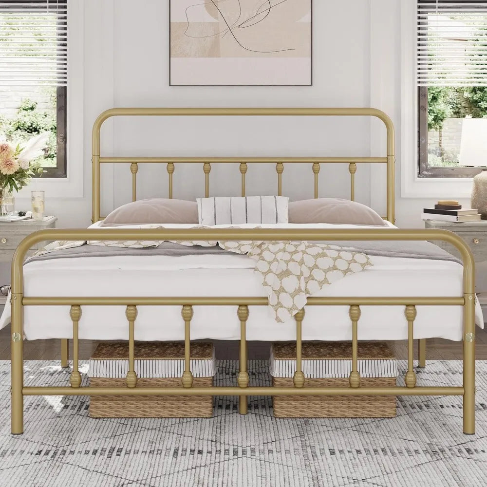 Classic Metal Platform Bed Frame