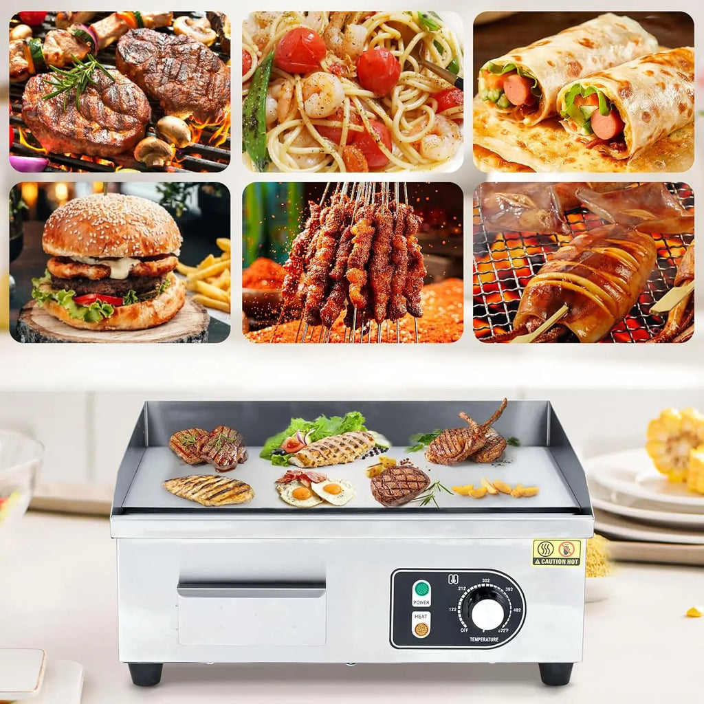 300W Non-Stick Electric Grill Plate
