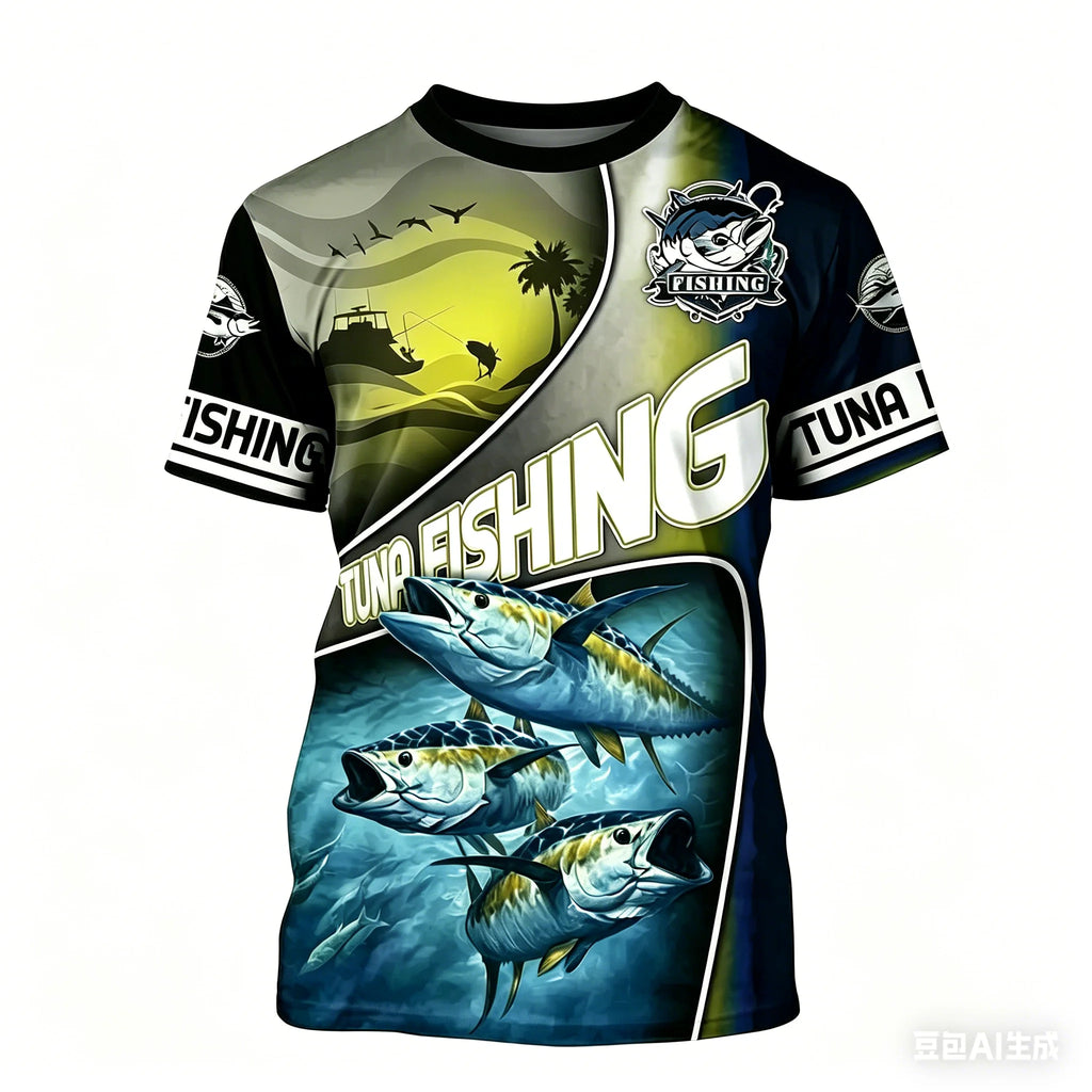 Mens Short Sleeve fishing t-shirt