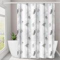 Leaf Pattern Plastic Shower Curtain