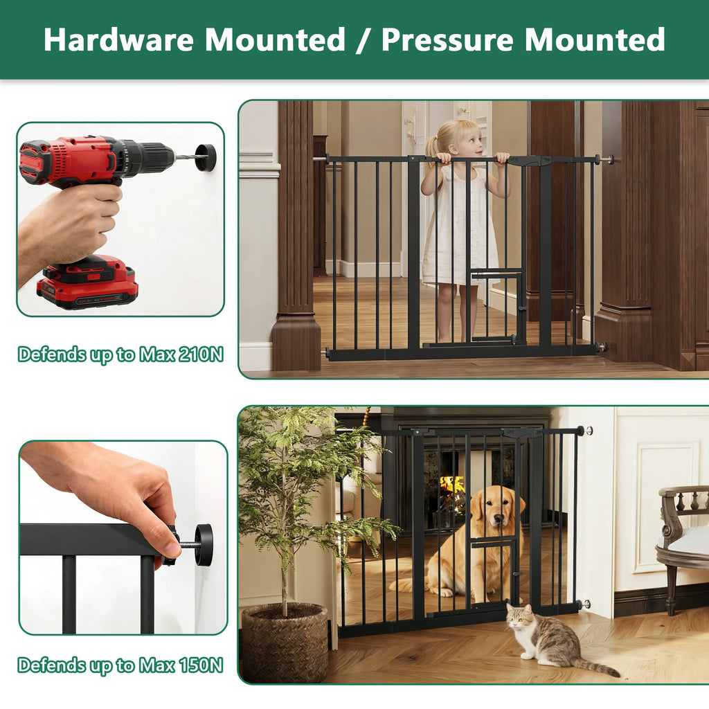 Baby Gate with Cat Door