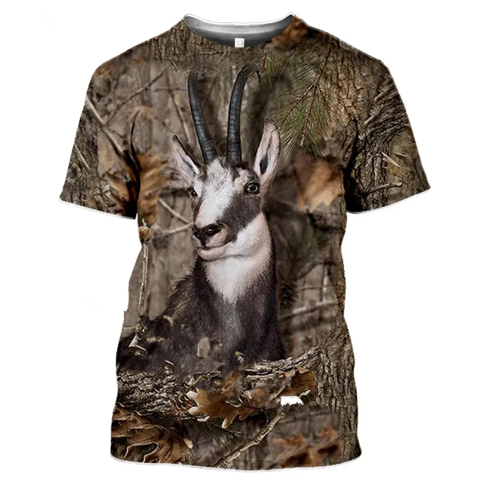 Camouflage hunting animals  T-shirt