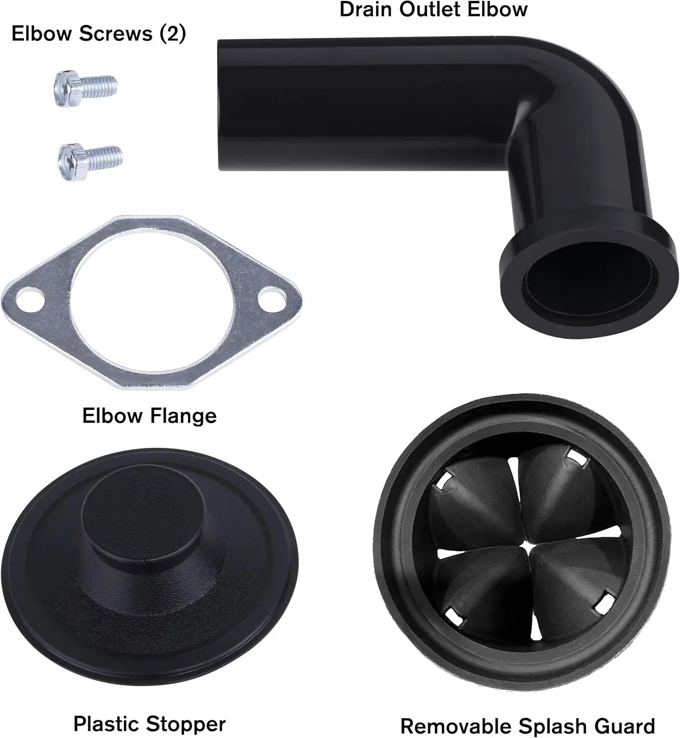 Powerful 1/2 HP Garbage Disposal System with Stainless Steel Components