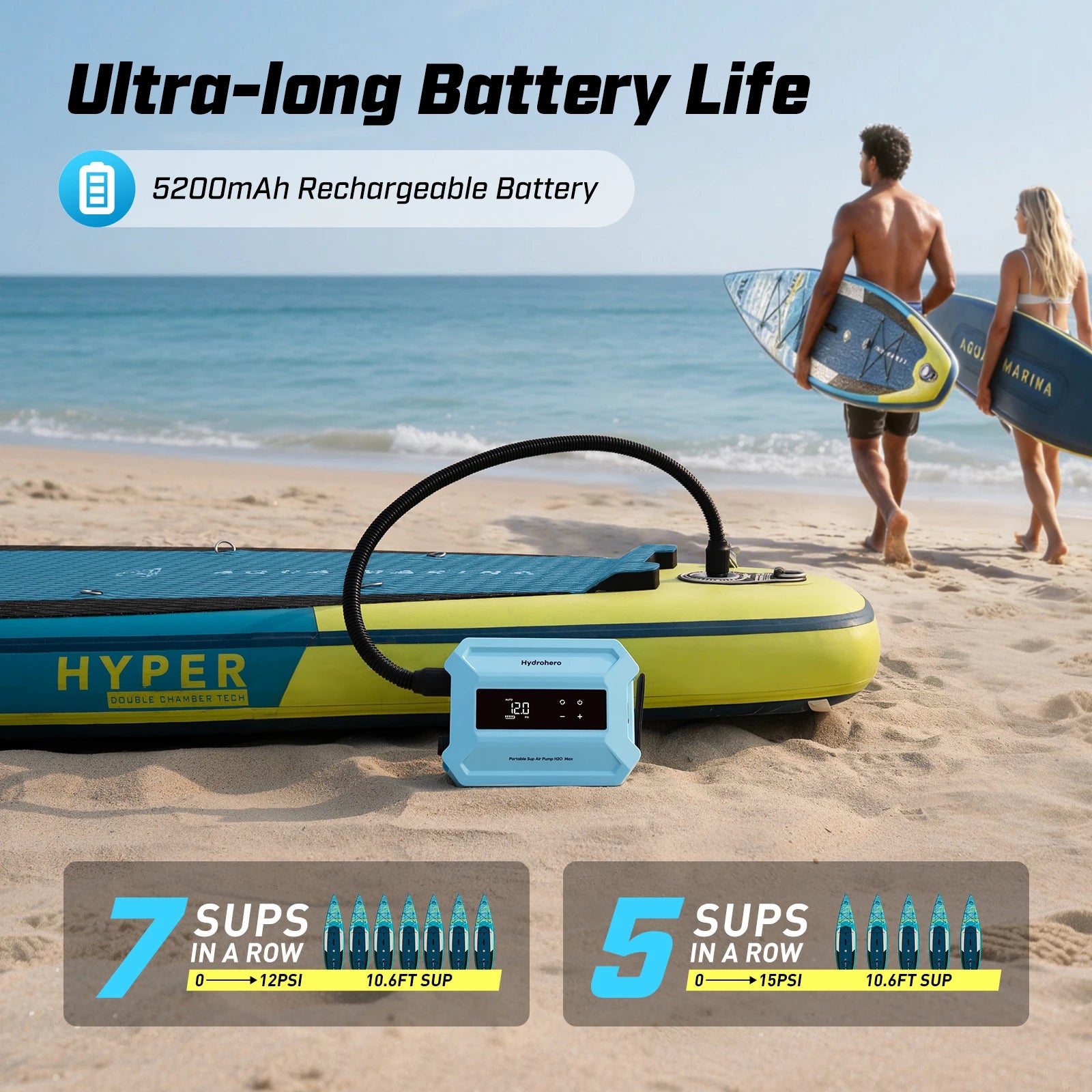 Electric Rechargeable Portable Air Pump