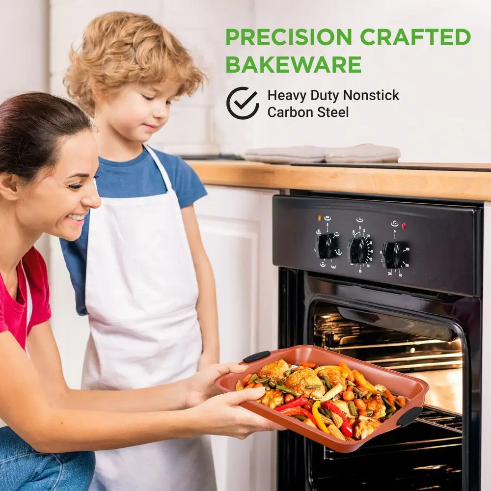 10Piece Nonstick Baking Pans Set Bakeware Set