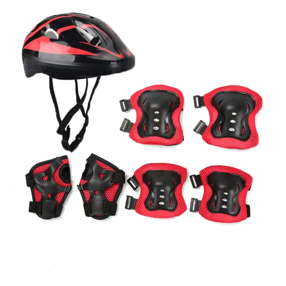 Girls from age 4-12 Helmet with Protective Gear