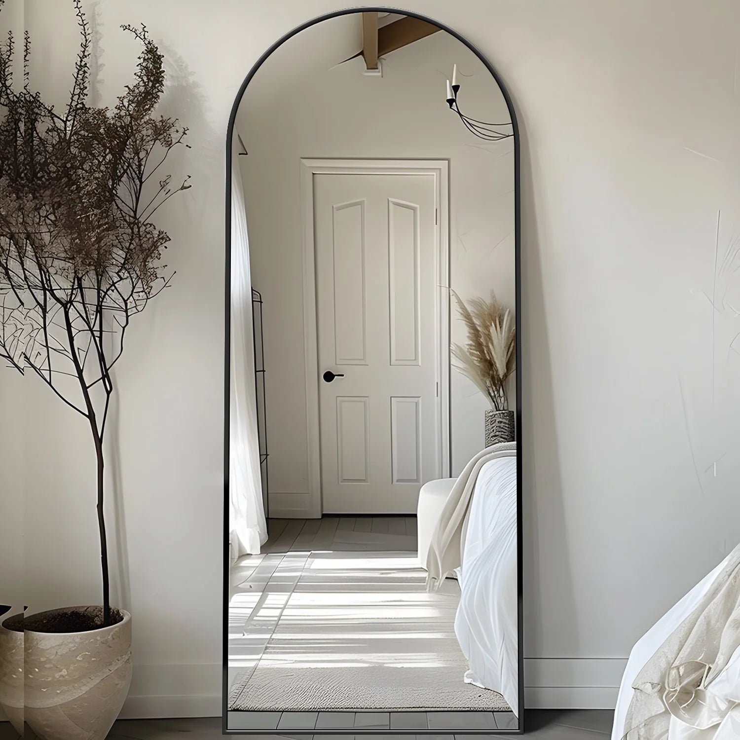 Rectangular Full Body Mirror with Stand