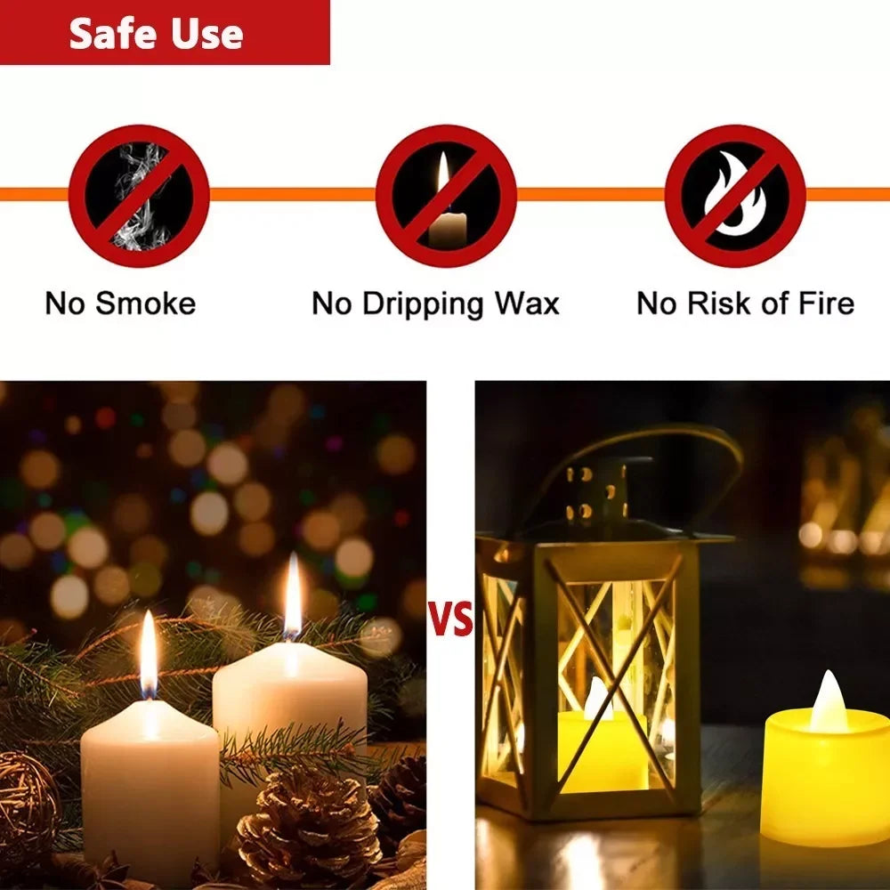 24Pcs LED Candles Flameless Candle Battery Operated