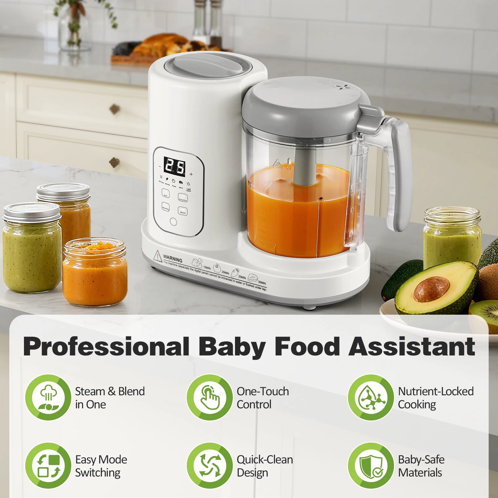 Baby Food Maker Steamer Blender