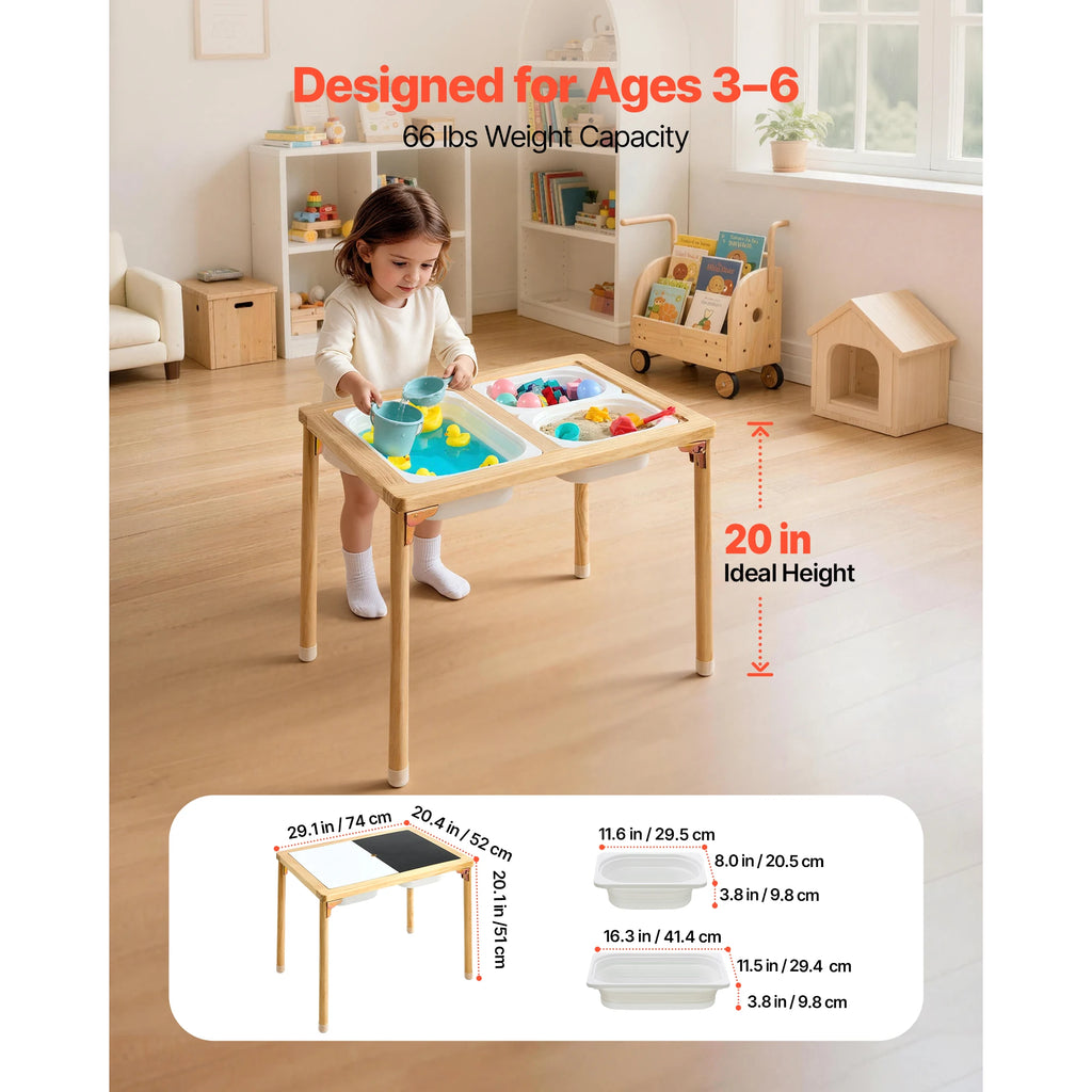 SucceBuy Sensory Table for Toddlers Kids Activity Table