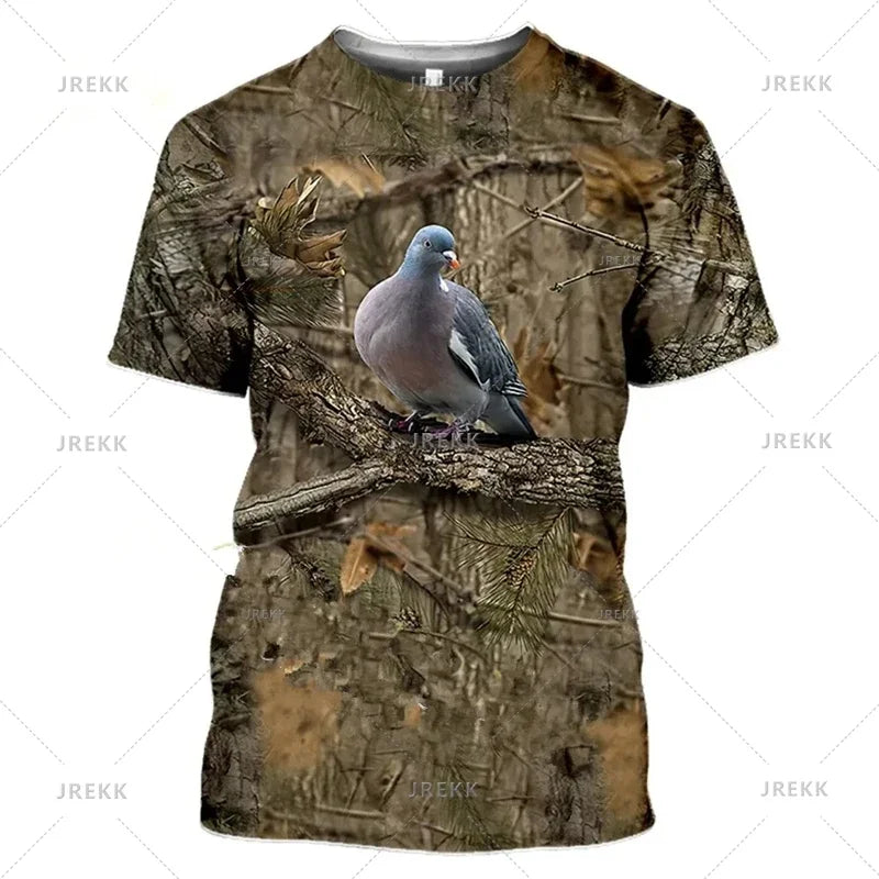Hunting Camouflage Print T-Shirts