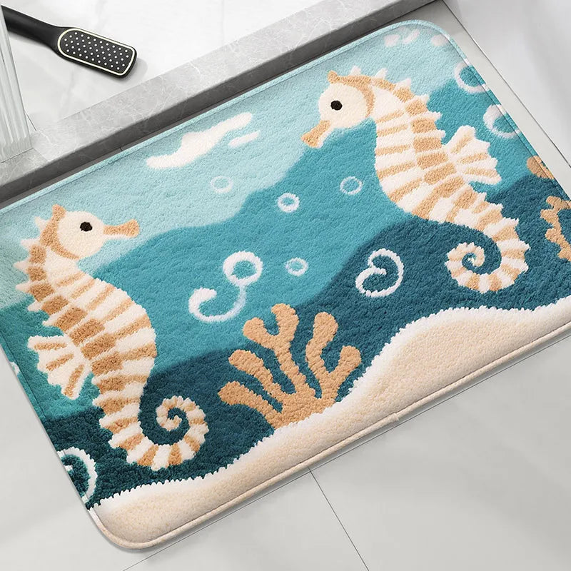 Beach and Seaside Shower Floor Mat