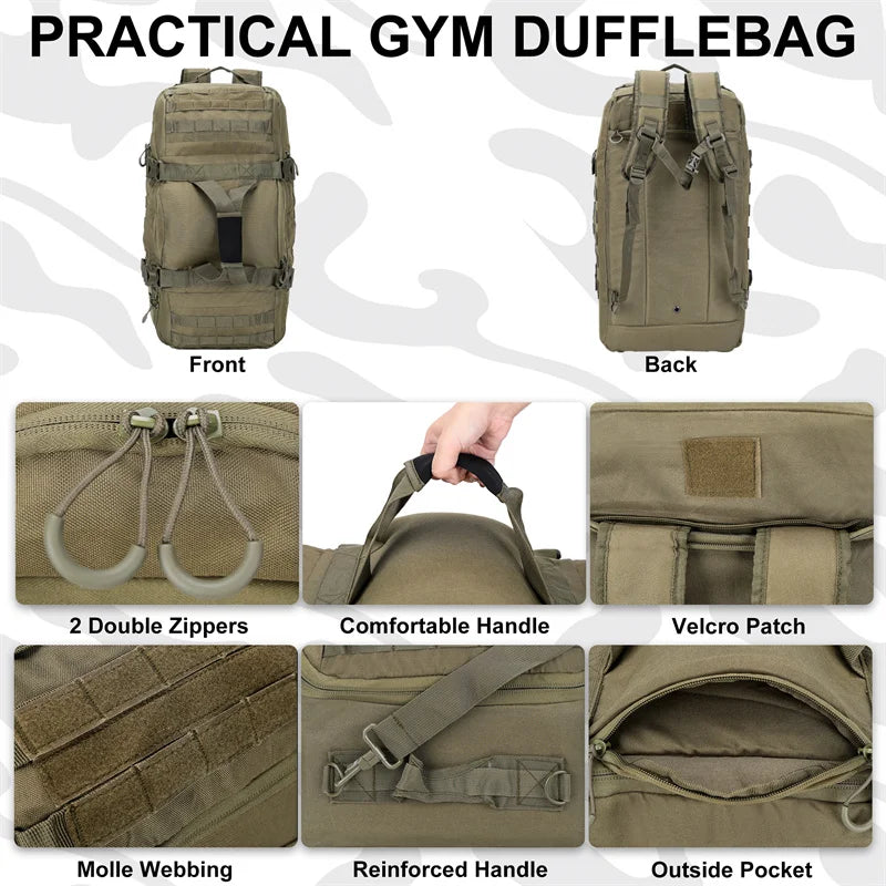 Large Duffel Hiking and Camping Travel Bags