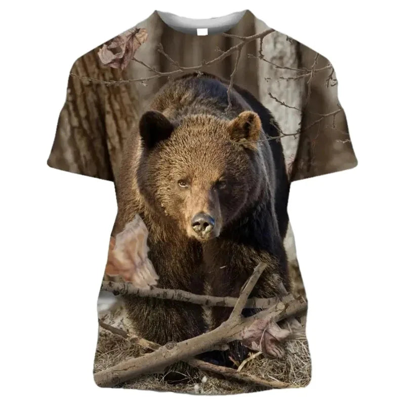 Hunting Camouflage Print T-Shirts