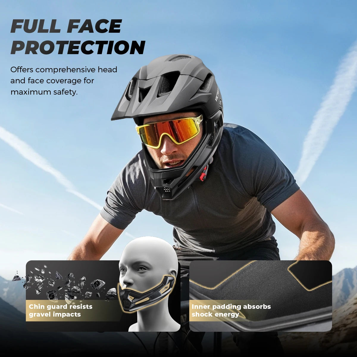 Adult Detachable Full-Face Helmet