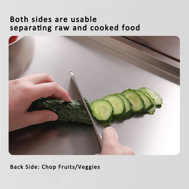 Stainless steel cutting board