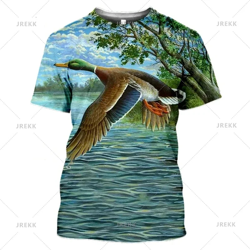 Hunting Camouflage Print T-Shirts